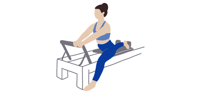Reformer Pilates Illustration